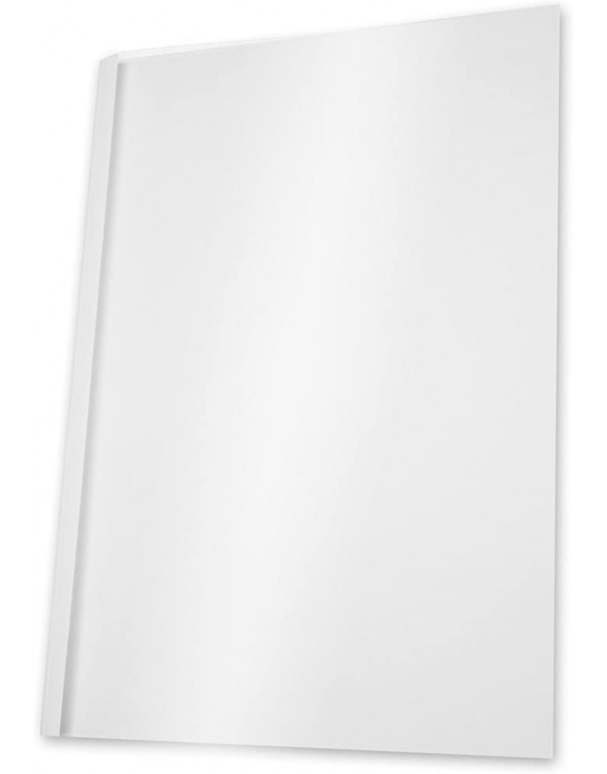 Pavo Thermo-bindemappen A4 Rückenbreite 8 mm 100-er Pack 61-80 Blatt weiß transparent - BXYWGHD3