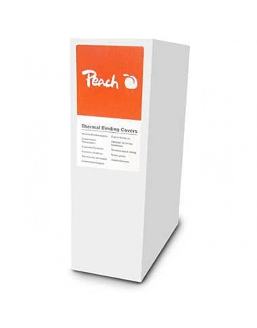 Peach PBT304-01 Thermobindemappe für 40 Blätter A4 80g M2 20 Stück Weiß weiss,weiss - BSHJW5J3