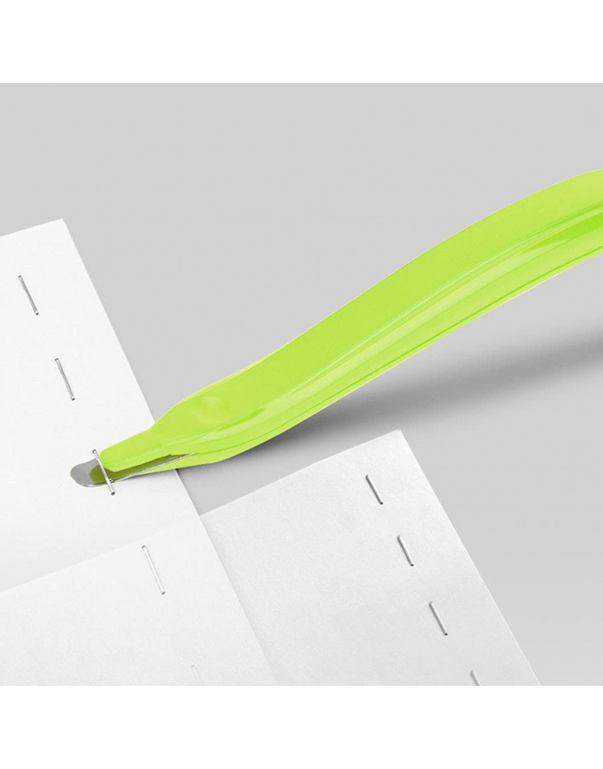 Heftklammerentferner weich und bequem mit dem Prinzip der Hebelwirkung einfacher Heftklammerentferner praktischer Arbeitsersparnis mit magnetischem Kopf für Stift grün - BCTCSV2K