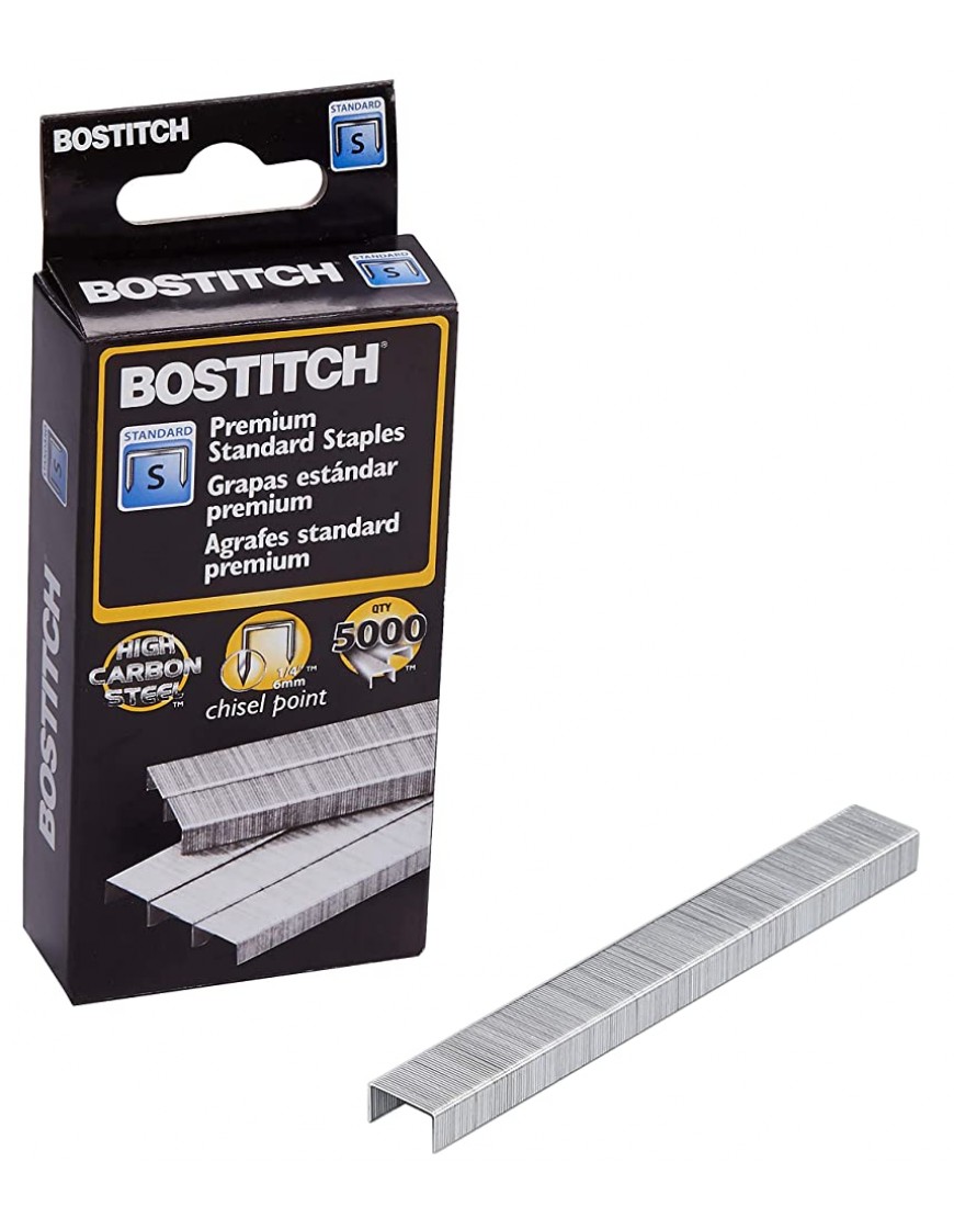 Bostitch Standard Heftklammern 0,64 cm Länge 5000 Stück pro Box 8 Stück - BMNQLK69