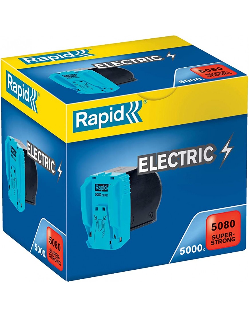 Rapid 20993700 Heftklammer-Kassette 5080 für elektrisches Heftgerät 5080e 5000 Stück - BPJQCWW2