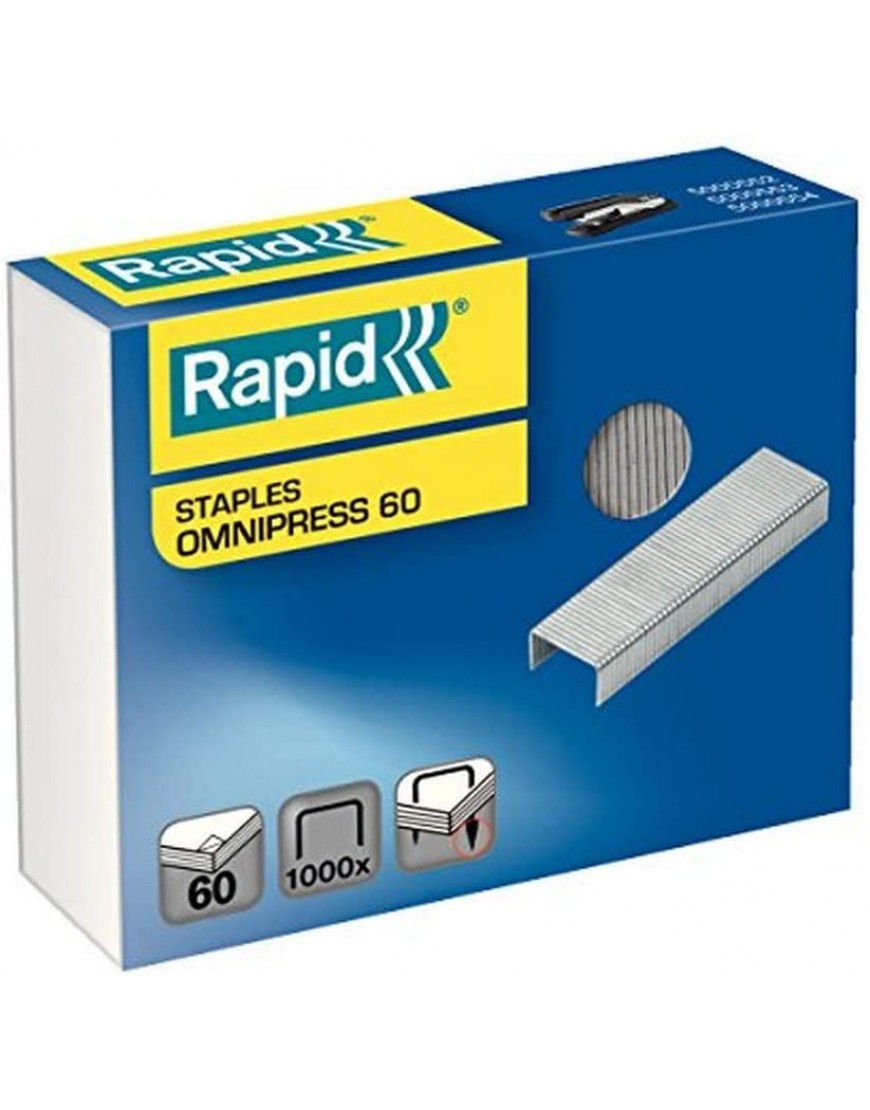 Rapid 5000561 Omnipress 60 verzinkt Heftklammern 1000 Stück - BYFOWK31