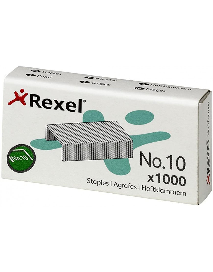 Rexel Heftklammern aus Stahl verzinkt Nr. 10 VE 1000 R06150 - BYGJV72E