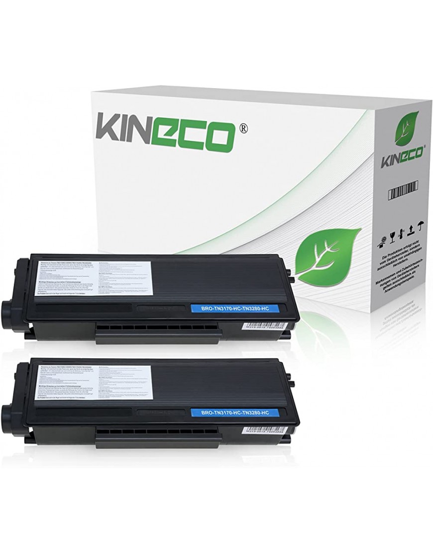 Kineco 2 Toner kompatibel für Brother TN-3280 HL-5340 DL HL-5350DN 5370 5380 D DN DNLT DN 2 LT DW W DW DWLT Praxis - BUDTO9QQ