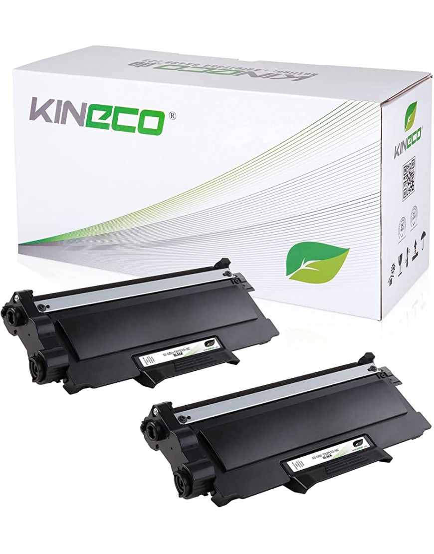 Kineco 2 Toner kompatibel für Brother TN2010 TN-2010 für Brother DCP-7055 W DCP-7057 HL-2130 R HL-2132 R HL-2135 W Schwarz je 3.000 Seiten - BNZEWJQQ