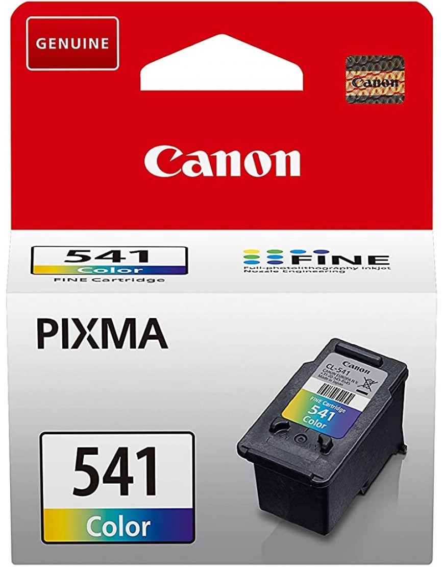 Canon CL-541 Farb Druckertinte C M Y hohe Reichweite 8 ml für PIXMA Drucker ORIGINAL in plastikfreier Verpackung - BRJSQQKB