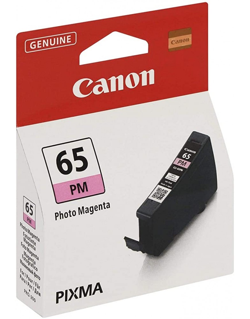 Canon CLI-65 PM Tinte Foto Magenta 12,6 ml Druckertinte für PIXMA Tintenstrahldrucker ORIGINAL - BTIJNBK3