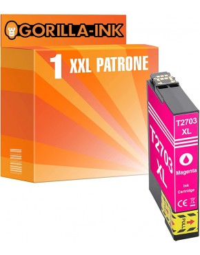 Gorilla-Ink 1 Patrone XXL kompatibel mit Epson T2703 Magenta |Geeignet für Epson Workforce WF-3620 DWF WF-3620 WF WF-3640 DTWF WF-7110 DTW WF-7210 DTW - BTGUY4BK