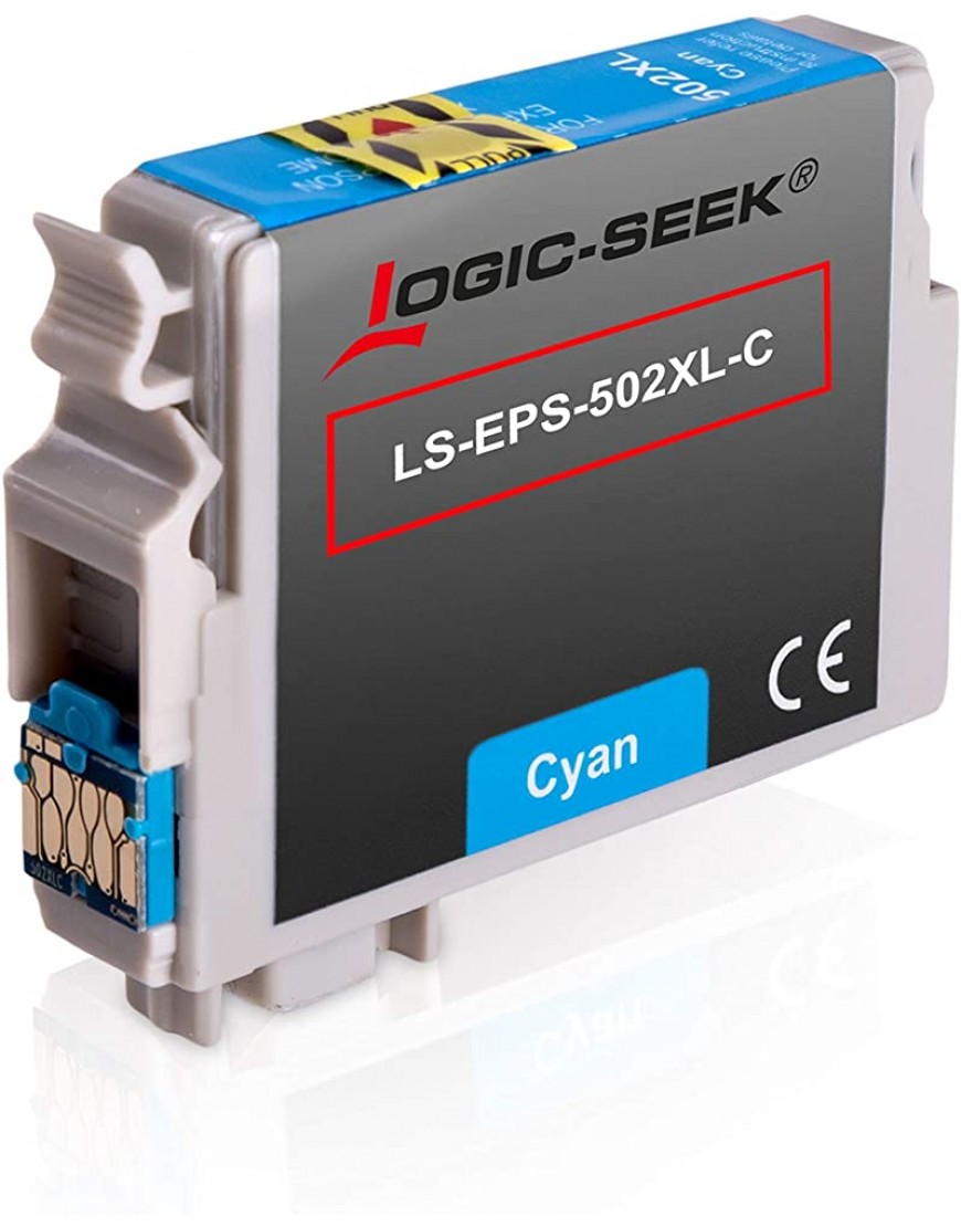 Logic-Seek Set 4 Druckerpatronen kompatibel für Epson 502XL MIT CHIP Expression Home XP5100 XP5105 WF2860 WF2865 XP-5100 XP-5105 Workforce WF-2860DWF WF-2865 - BNSEJD85