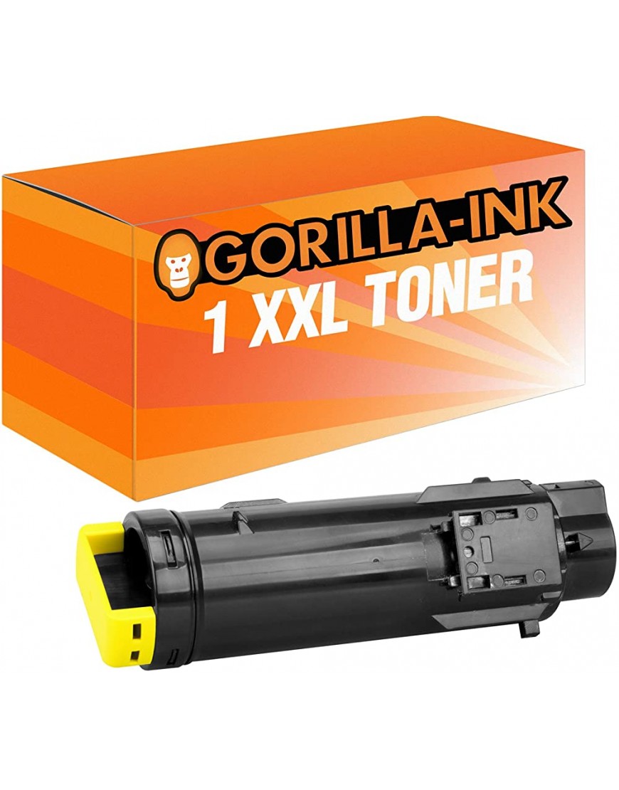 Gorilla-Ink 1x Laser-Toner XXL kompatibel mit Dell S2825 H825 H625 Gelb H 625 CDW H 820 Series H 825 H 825 CDW - BAGGC97D