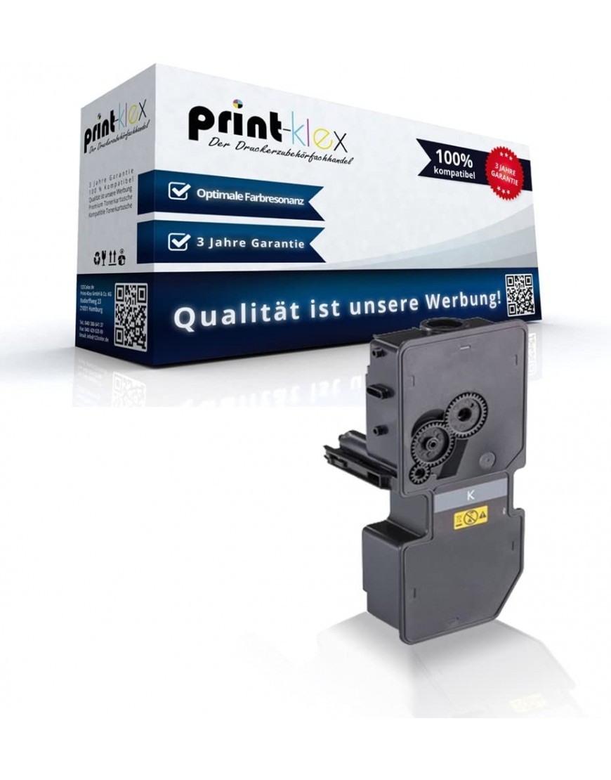 Print-Klex Tonerkartusche kompatibel für Kyocera ECOSYSM5521cdn ECOSYSM5521cdw ECOSYSP5021 1T02R90NL1 TK5220 TK 5220 TK-5220 K TK 5220K Black Schwarz Office Print Serie - BSKPGD89