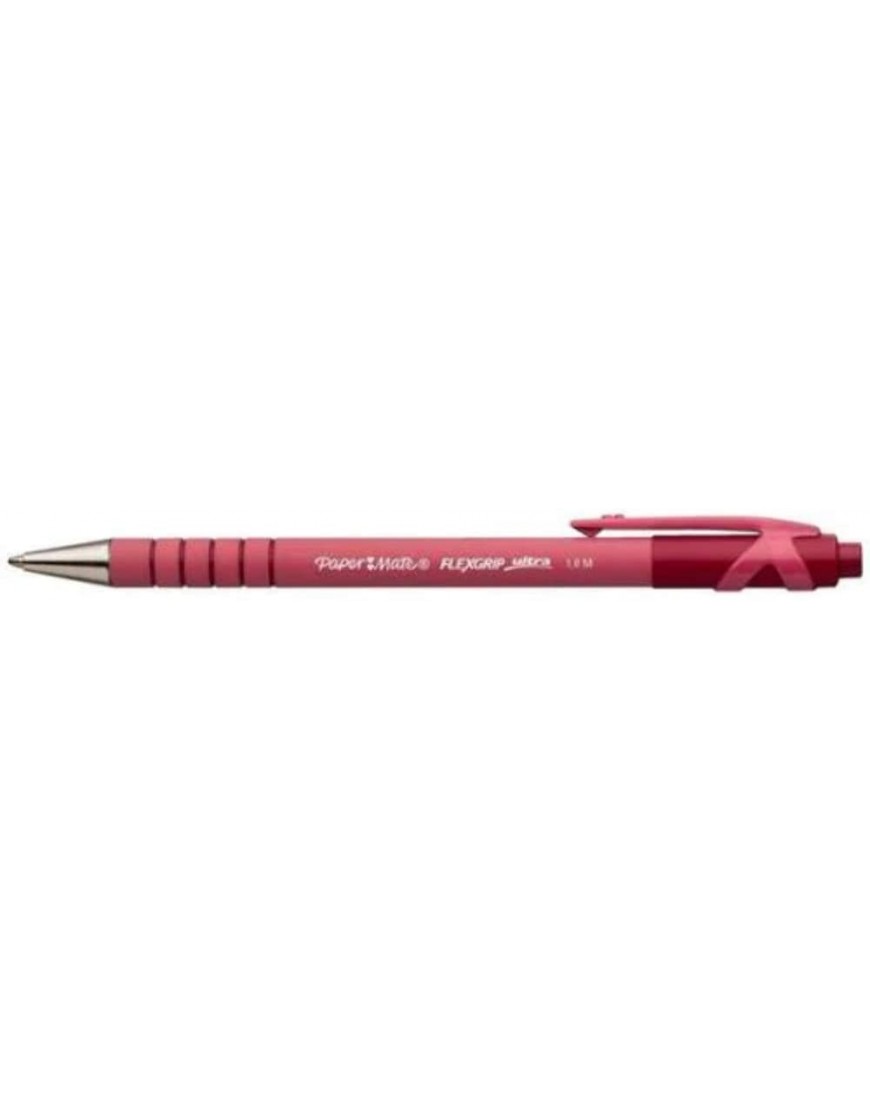 Papermate Flexgrip Elite Kugelschreiber Clip Retractable Pen Rot Grau Rot stark Ambidextrös - BWCUN9KB