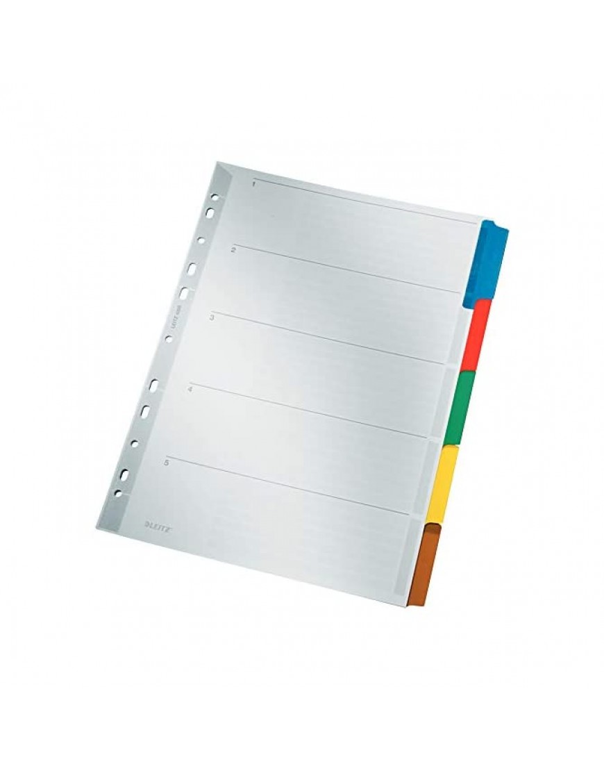 Leitz Blanko-Register 160 g qm Karton A4 10 Blatt Taben 10-farbig - BDEDIJDV