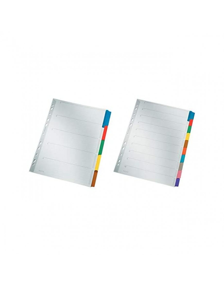 Leitz Blanko-Register 160 g qm Karton A4 10 Blatt Taben 10-farbig - BDEDIJDV