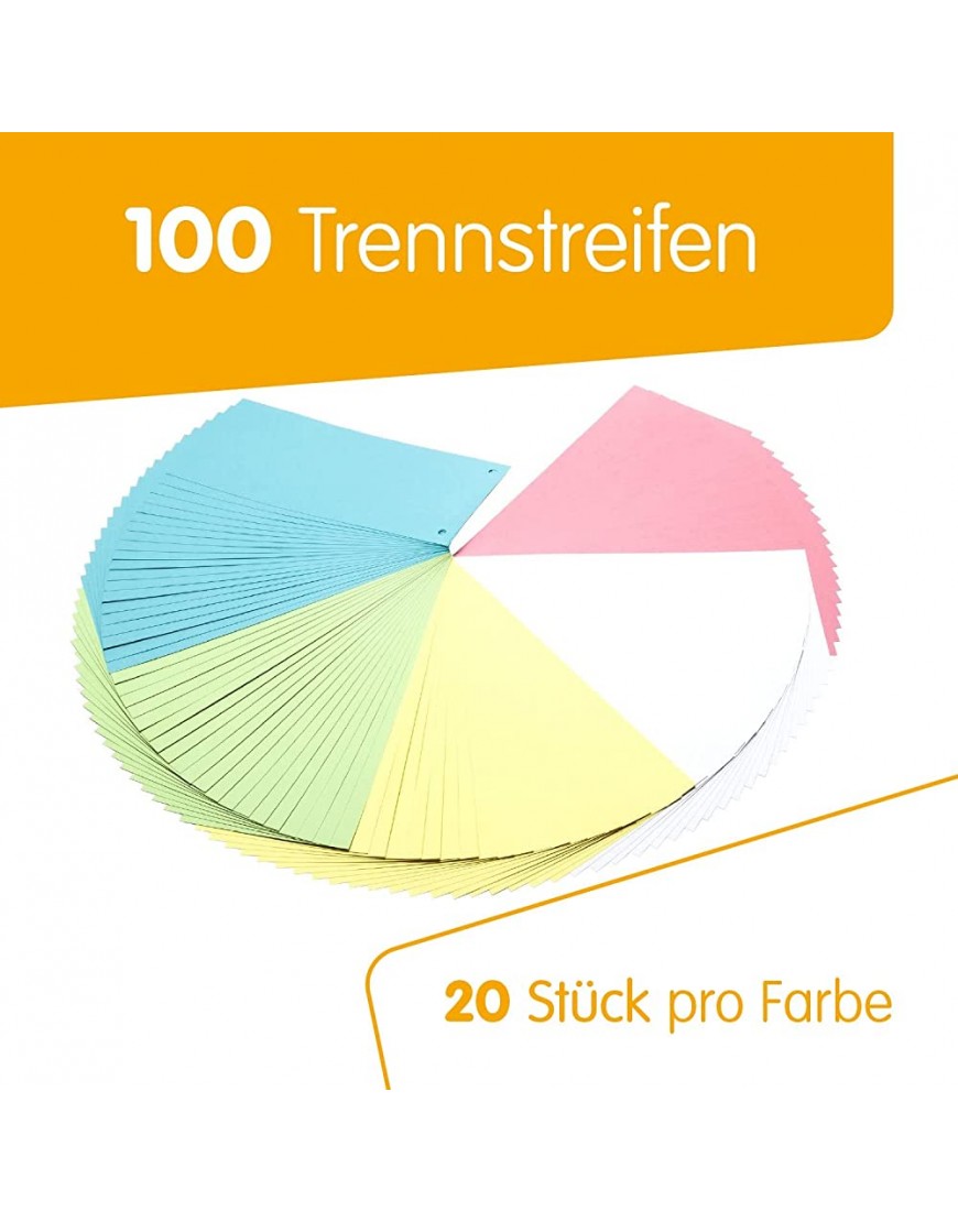 perfect line • 100 Trennstreifen Recycling-Karton 160 g m² gelocht MADE IN GERMANY - BUXVN71K