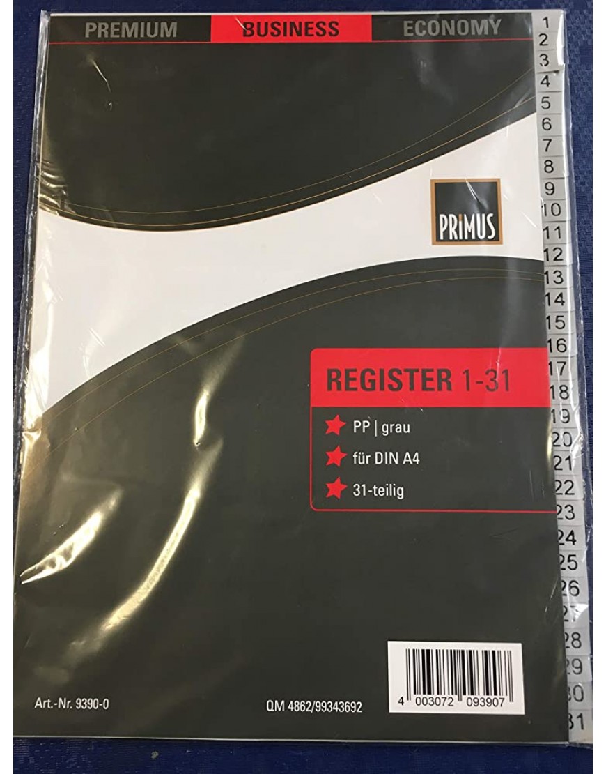 Primus Register 1-31 - BFYQTE59
