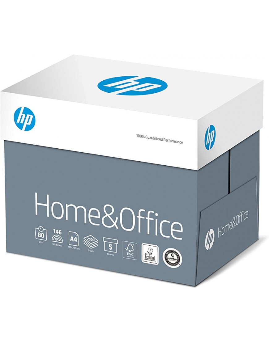 HP Kopierpapier CHP150 Home & Office DIN-A4 80g 2500 Blatt Weiß Allround Kopierpapier für Zuhause und Büro - BTATC2M3