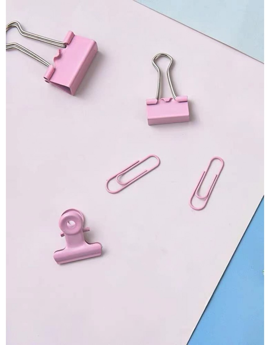 1 Set Mehrzweck-Ordner aus Metall für Papierordner Bürobedarf rosa - BAGHM1K9