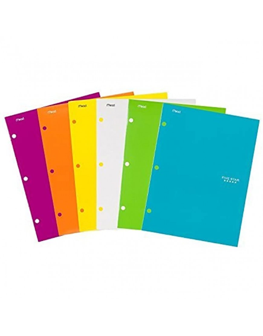 Five Star Pocket Folders 4-Pocket 12-1 2 x 9-1 2 Assorted Colors by Five Star - BDJKKH46