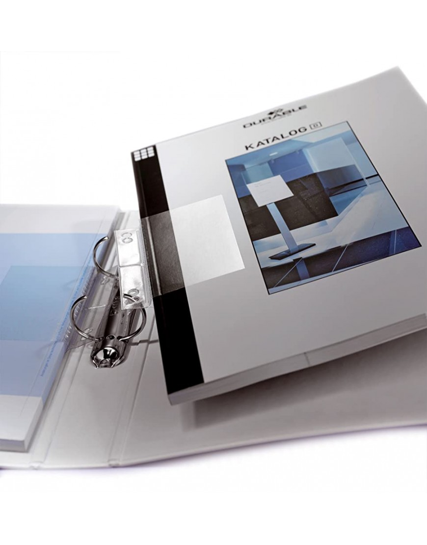 Durable Abheftstreifen Filefix Maxi selbstklebend PVC 60x100mm 50 Stück transparent 807019 - BWPZOQVW