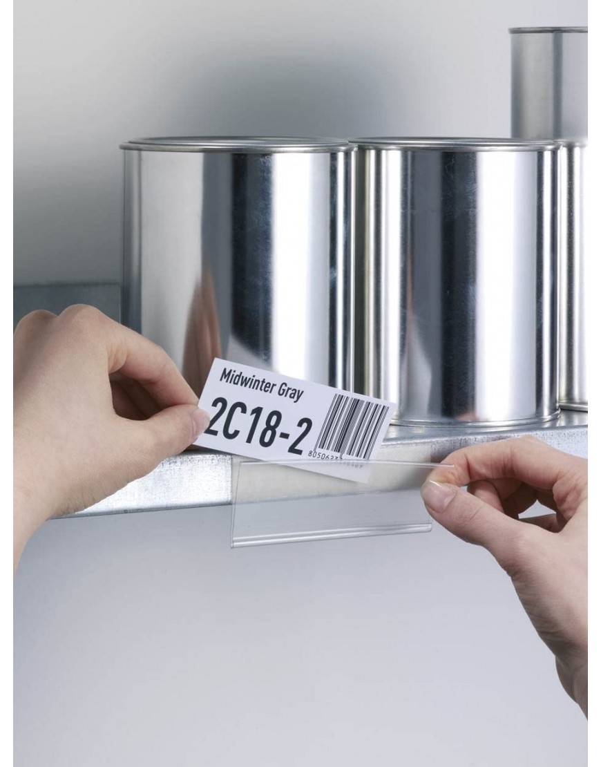 Durable Scannerschienen Scanfix inkl. Etiketten 200 x 40 mm transparent 50 Stück 802519 - BHQQSD39