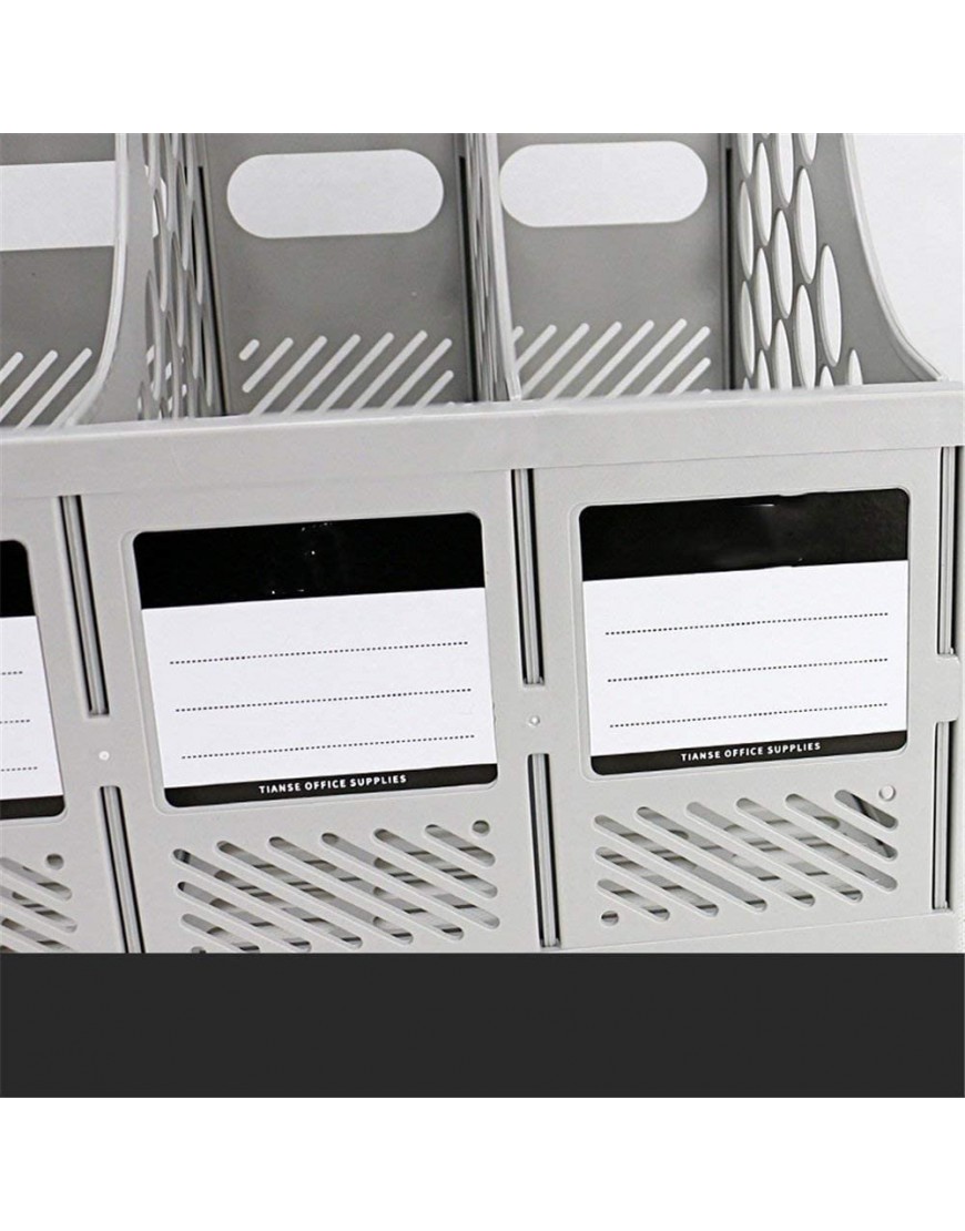 Dokumentenablage-Rack Dateibehälter Aufbewahrungsbox Bleistiftständer Desktop-Schreibwaren Aufbewahrungsbox Desktop-Aufbewahrung Bürobedarf Datenrahmen-Dateikasten Dateikorb - BONPREN4