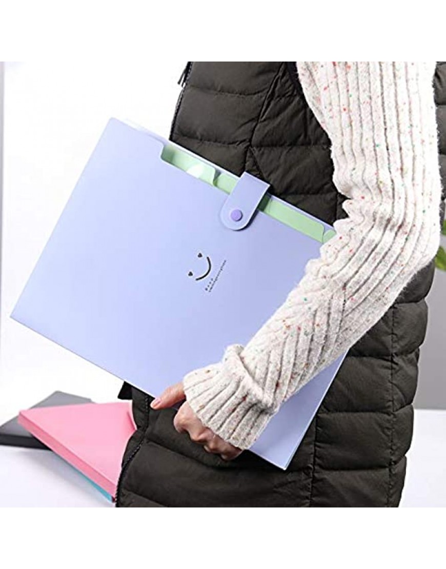 WSJQWHW A4 Dokument neu Tasche Tasche Bill Ordner-Halter-Organisator Fastener Schule Bürobedarf Expanding File Folder Document Storages Color : Red - BUZBH6A4